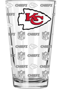 Kansas City Chiefs Sandblasted Pint Glass
