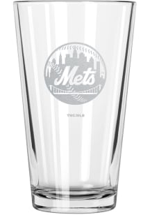 New York Mets 17oz Etched Pint Glass