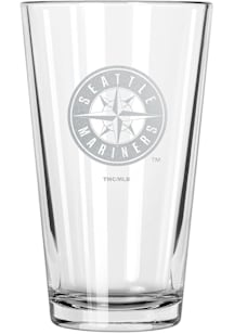 Seattle Mariners 17oz Etched Pint Glass - White