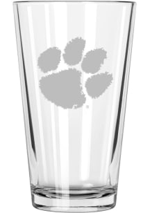 Clemson Tigers 17oz Etched Pint Glass
