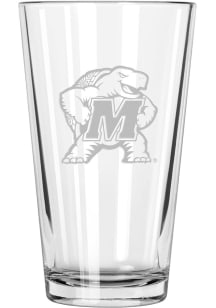 Maryland Terrapins 17oz Etched Pint Glass