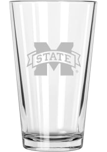 Mississippi State Bulldogs 17oz Etched Pint Glass