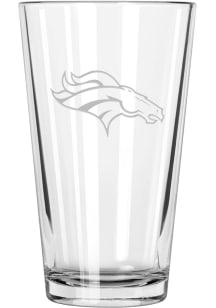 Denver Broncos 17oz Etched Pint Glass