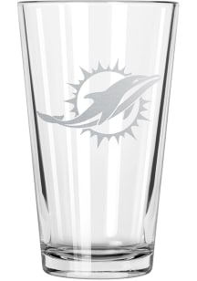 Miami Dolphins 17oz Etched Pint Glass