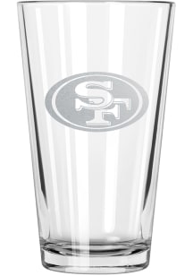 San Francisco 49ers 17oz Etched Pint Glass