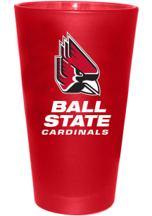 Ball State Cardinals 16 oz Color Frosted Pint Glass