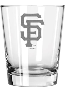 San Francisco Giants 15oz Etched Double Old Fashioned Rock Glass - White