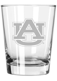 Auburn Tigers 15oz Etched Double Old Fashioned Rock Glass