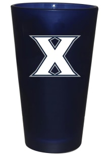 Xavier Musketeers 16 oz Color Frosted Pint Glass
