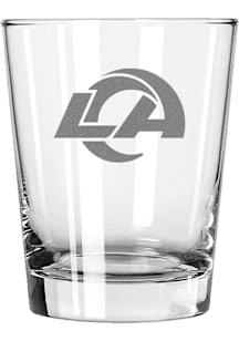 Los Angeles Rams 15oz Etched Double Old Fashioned Rock Glass - White