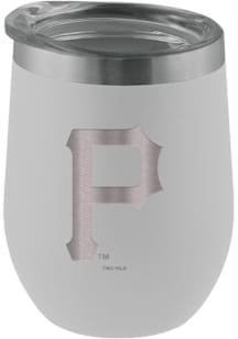 Pittsburgh Pirates 12oz Laser Etched Tumbler - White
