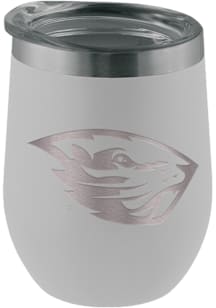 Oregon State Beavers 12oz Laser Etched Tumbler - White