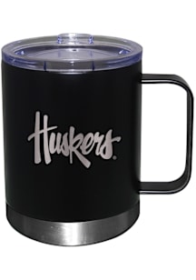 Nebraska Cornhuskers 12oz Etched Lowball Tumbler - Black