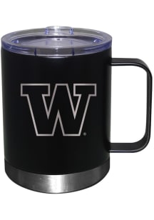 Black Washington Huskies 12oz Etched Lowball Tumbler