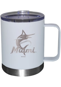 Miami Marlins 12oz Etched Lowball Tumbler - White