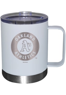 Oakland Athletics 12oz Etched Lowball Tumbler - White