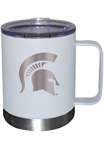 Michigan State Spartans 12oz Etched Lowball Tumbler - White