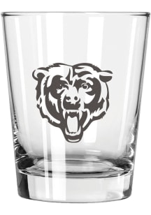 Chicago Bears 15oz Etched Rock Glass