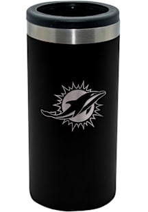 Miami Dolphins 12oz Laser Etched Slim Can Stainless Steel Coolie