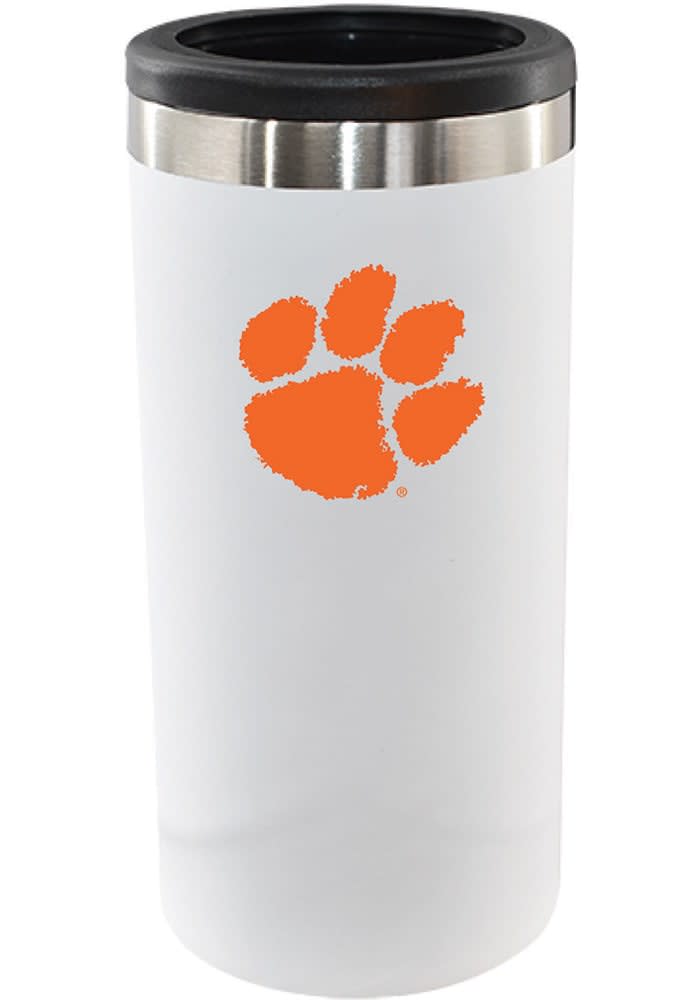 Clemson Tigers 12oz. Personalized Stainless Steel Slim Can Cooler