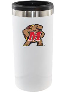 White Maryland Terrapins 12oz Slim Can Coolie
