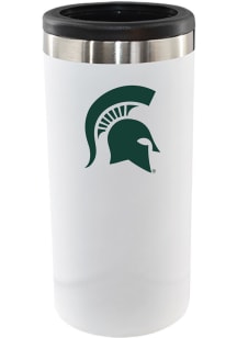 White Michigan State Spartans 12oz Slim Can Coolie