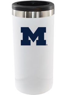 White Michigan Wolverines 12oz Slim Can Coolie