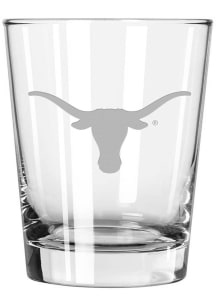 Texas Longhorns 15 oz. Etched Rock Glass