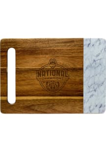 UConn Huskies 2023 Basketball National Champions Acacia with Faux Marble Serving Tray