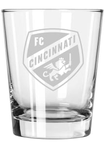 FC Cincinnati 15 oz. Etched Rock Glass