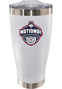 UConn Huskies 2023 Basketball National Champions 20oz Printed Tumbler - White