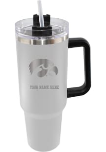 Iowa Hawkeyes Personalized 46oz Colossal Stainless Steel Tumbler - White