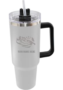 LSU Tigers Personalized 46oz Colossal Stainless Steel Tumbler - White