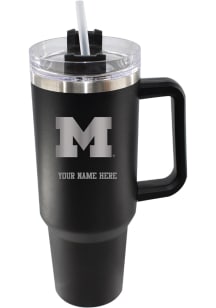 Michigan Wolverines Personalized 46oz Colossal Stainless Steel Tumbler - Black
