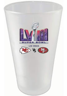 Kansas City Chiefs Super Bowl LVIII Dueling 16oz Frosted Pint Glass