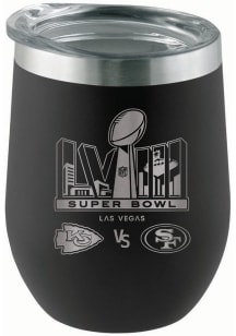 Kansas City Chiefs Super Bowl LVIII Dueling Etched 12oz Stainless Steel Stemless