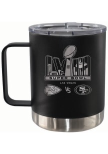 Kansas City Chiefs Super Bowl LVIII Dueling Etched 12oz Lowball Stainless Steel Tumbler - Black