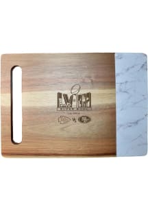 Kansas City Chiefs Super Bowl LVIII Dueling Faux Marble Cutting Board