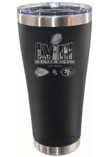 Kansas City Chiefs Super Bowl LVIII Dueling Etched 30oz Stainless Steel Tumbler - Black