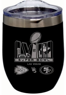 Kansas City Chiefs Super Bowl LVIII Dueling Etched 16oz Stainless Steel Stemless