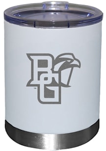 Bowling Green Falcons Etched 12oz Lowball Stainless Steel Tumbler - White