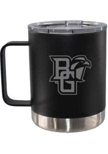 Bowling Green Falcons 12oz Etched Handle Lowball Stainless Steel Tumbler - Black