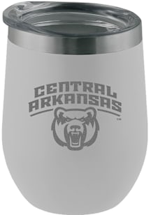 Central Arkansas Bears Etched 12oz Stainless Steel Stemless - White