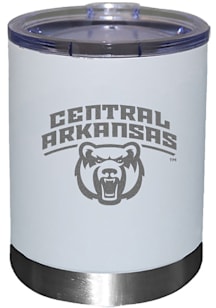 Central Arkansas Bears Etched 12oz Lowball Stainless Steel Tumbler - White