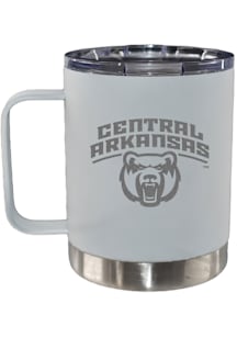 Central Arkansas Bears 12oz Etched Handle Lowball Stainless Steel Tumbler - White