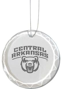 Central Arkansas Bears Etched Glass Ornament