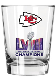 Kansas City Chiefs Super Bowl LVIII Champs 15oz Double Old Fashioned Rock Glass