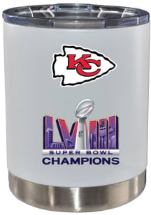 Kansas City Chiefs Super Bowl LVIII Champs 12oz Lowball Stainless Steel Tumbler - White