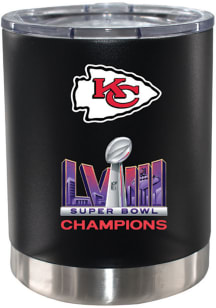 Kansas City Chiefs Super Bowl LVIII Champs 12oz Lowball Stainless Steel Tumbler - Black