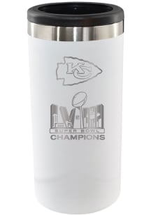 Kansas City Chiefs Super Bowl LVIII Champs Etched 12oz Slim Can Stainless Steel Coolie